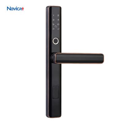 Cina Custom App Magnetic Automatic Sliding Auto Electric Smart Wifi Gate Central Zigbee Door Lock in vendita