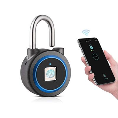 China Chinese micro gym keyless fingerprint wifi blue tooth smart padlock app zu verkaufen