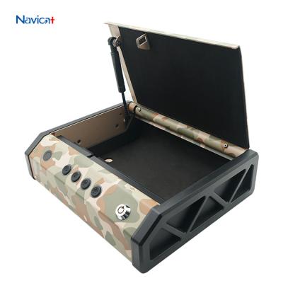 Cina Biometric Handgun Safety Device Case Fingerprint Lock Key Pad Home Personal Pistols Safe Box in vendita