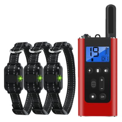 China Amazon Sustainable Remote Dog Training Collar Anti Barking Vibration Dog Collar for sale