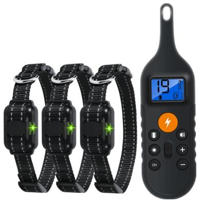 China New Viable Remote Dog Anti Barking Collar Electric Shock Dog Training Collar for sale