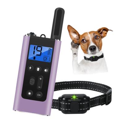 China Sustainable Remote Control 800m Bark Proof Dog Training Collar For Training 3 Dogs for sale