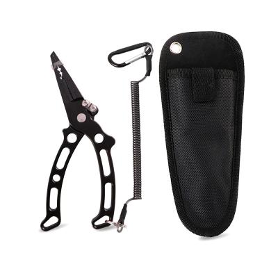 China MULTI FUNCTIONAL Outdoor Multi Tools Tungsten SteelFishing Scissors Long Sniff Fishing Pliers With Aluminum Alloy Handle for sale