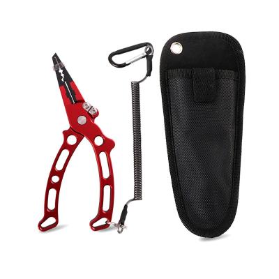 China MULTI FUNCTIONAL Tungsten Cutter Steel Material Outdoor Fishing Scissors Fishing Pliers With Aluminum Handle for sale