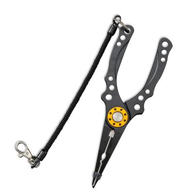 China MULTI FUNCTIONAL Outdoor Multi Tools Cutter Fishing Scissors Long Nose Pliers With Aluminum Handle for sale