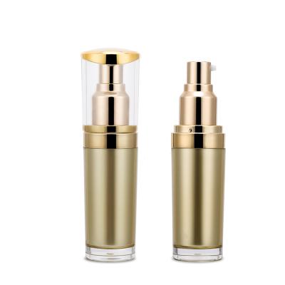 China 30ml Skin Care Cosmetic Acrylic Lotion Packaging Cosmetic Essence Cream Bottle With Pump Head for sale