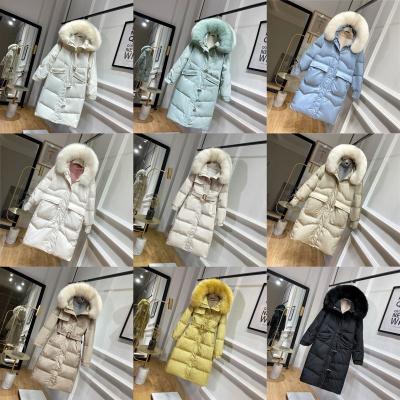 China Sustainable walson 2021 winter women jacket long down jacket padded coat ladies slim hooded parka for sale