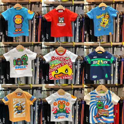 China Spring 2022 new children's short sleeve T-shirt summer children's anti-pilling T-shirt shirt for wholesale for sale