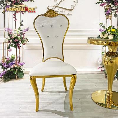 China Customized Restaurant Furniture Stainless Steel High Back Legs Fancy Leather Dining Chair for sale