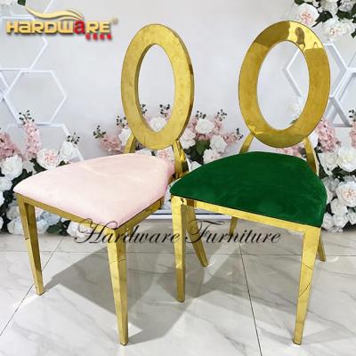 China Modern Wholesale Round Back Cushion Party Removable Throne Luxury Wedding Chairs Sale for sale