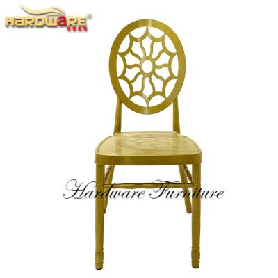 China Customized Wholesale Dining Restaurant Furniture Metal Banquet Chairs Wedding Stackable for sale