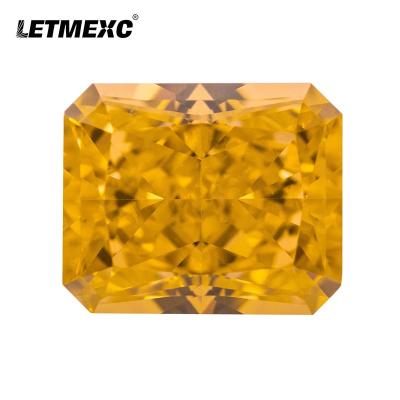 China Jewelry Making Morganite Octagon Crushed Ice Cut Diamond Carbon Cubic Zirconia CZ 10x12mm High Loose 5A+ Grade For Custom Jewelry for sale