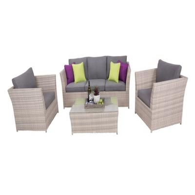 China Eco-freindly Audu Nice Sofa Set, Nice Patio with Cushion 4 Seats Sofa Set for sale