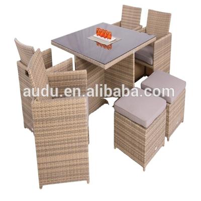 China Eco-freindly Audu Wicker Sahara Classic Gray Rubix Casual Outdoor Home Furniture for sale