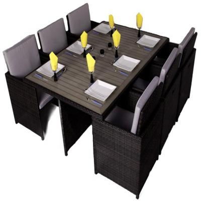 China Eco-freindly Audu Classical Patio Cebu Set Lawn Dining Set for sale