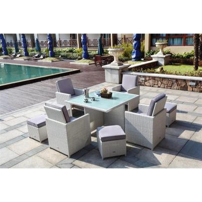 China Eco-freindly Outdoor Polypropylene Six Stools White Garden Chairs for sale