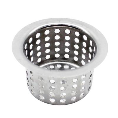 China Modern Useful Practical Sink Strainer Waste Catcher Cover Stainless Steel Filter for sale