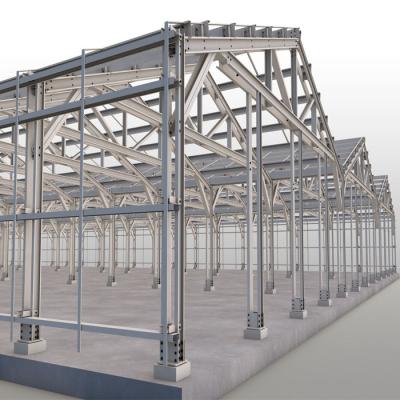 China Workshop steel structure construction steel structure truss purlin steel barn shed for sale