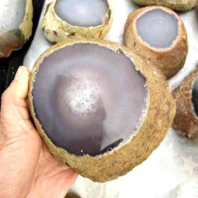 China Europe Nature Enhydrous Water Bubbles Crystal Agate for sale