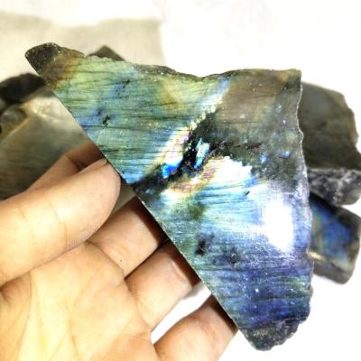 China Labradorite Crystal Slices Rough Lab Slab Natural Showy Healing from Europe for sale