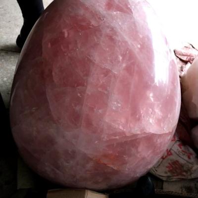 China Europe Giant Customized Rose Quartz Skulls Big Crystal Skulls for fengshui decoration for sale