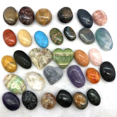 China China Wholesale Natural Flame and Bowl Freeform Slab Heart Palm Slab Point Sphere Various Shaped Materials for sale