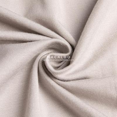 China Sustainable Medium Weight 240gsm Multiple Colors Super Soft Bamboo Spandex 95 5 Stretch Fabric For Clothing for sale