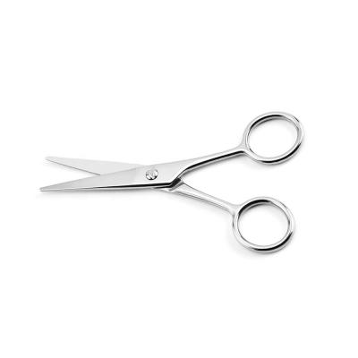 China Cutting Scissors BEAUTYTEC Stainless Steel Beard Eyebrow Eyelash Nose Hair Hairdressing Beard Scissors for sale