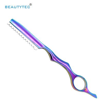 China Salon Rainbow Color Hairdressing Razor Balancing Shaving Hair Cutting Razor Hair Thinning Razors For Hairdresser for sale