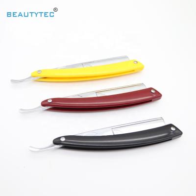 China Single Blade 3 Color Handle Folding Razor Barber Razor Shaving Razor for sale