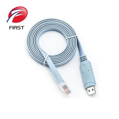 China Camera/PC/computer 6 ft FTDI USB to RJ45 Console Cable for Windows 8, 7, Vista MAC Linux RS232 for sale