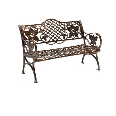 China Modern Hot Sale Outdoor Furniture Garden Beaches Park Double Seat Mental Bench Patio Beaches for sale