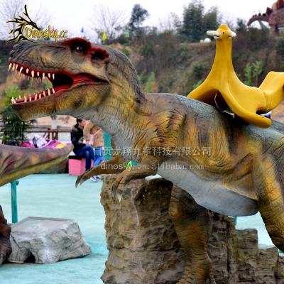 China Entertainment Giant Robotic Dinosaur Rides Interactive Equipment For Kids Playground for sale