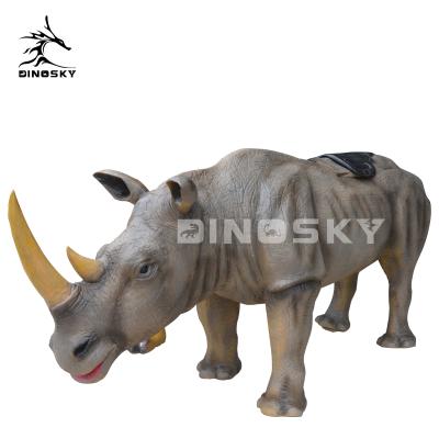 China Entertainment Triceratops Simulation Walking Dinosaur Rides Coin Operated Remote Control Used in Amusement Park for sale