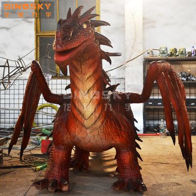 China Entertainment Hot Sale Magic Dragon Dinosaur Animatronic Dinosaurs Ride On Sale for sale