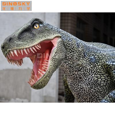 China Exhibiton High Quality Realistic Simulation Raptor Dinosaur Costumes For Adult for sale