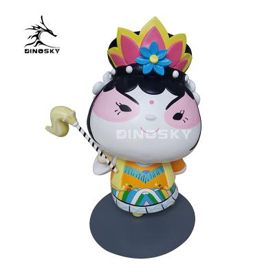 China Entertainment Fiberglass Customized Many Kinds Of Cartoon Peking Opera Characters for sale