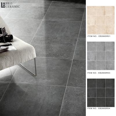 China Living Room 60x60 Kitchen Bathroom Kitchen Rustic Gray Porcelain Tiles Home Exterior Tiles Flooring for sale