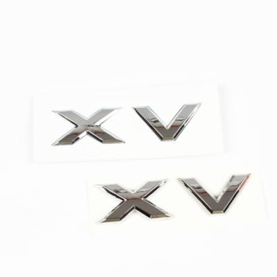 China Custom 3d Car Badges Emblems Spot Wholesale English Three-Dimensional Modified ABS Car Logo 3D Car Tail Sticker for sale