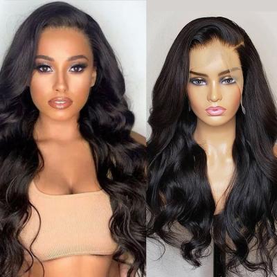 China Hair Lace Frontal Wig Customized Logo Cuticle Aligned Human Hair Wig 360 Lace Frontal 100% Virgin Brazilian Hair HD Swiss Lace Frontal Wigs With Baby Hai for sale