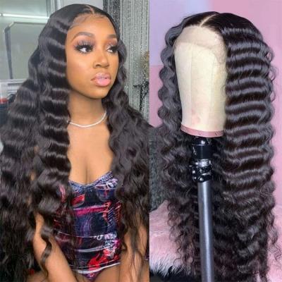 China Human hair lace wig factory price 150% 180% 200% density 13*4 lace front wigs wholesale hd 100% hair 360 lace frontal wigs with baby hair for sale