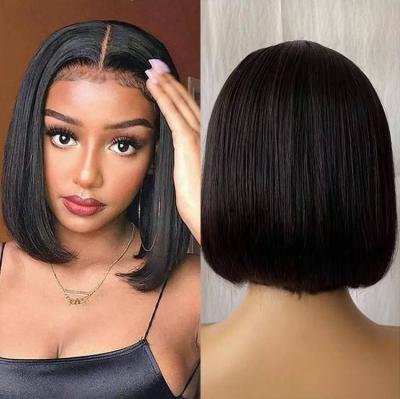 China Hot Selling Short Lead Hair Wigs Human Hair Color Lace Front Wigs Hd Brazilian Straight Swiss Lace Front Human Hair Lace Front Wigs For Black Women for sale