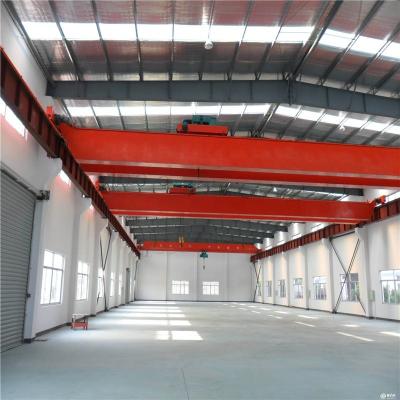 China Bridge Crane Left Hand Type Low Maintenance Double Girder High Quality Workshop Overhead Crane Design for sale