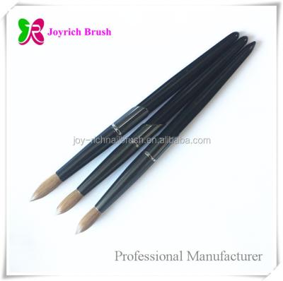 China Round NAIL Brush Manufacturer Two Color Nail Art Kolinsky Acrylic Brush for sale