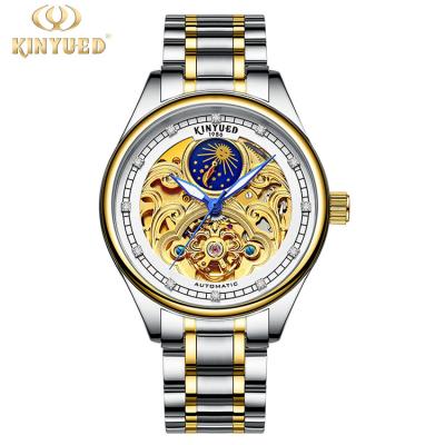 China KINYUED Factory Price Custom Automatic Waterproof Mechanical Watch 3ATM Mens Luxurious Wristwatch Date Factory Price Logo for sale