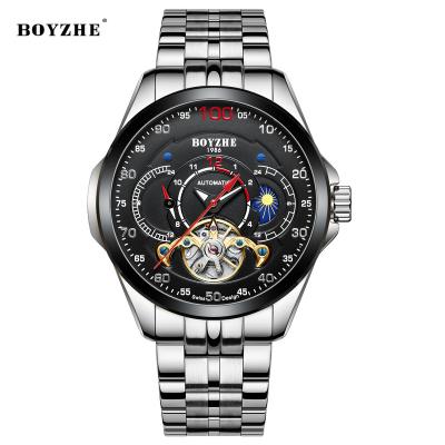 China 2020 New Model Delivery Stainless Steel Wristwatches Automatic Waterproof Black Dial Watch Luminous Date Watch for sale