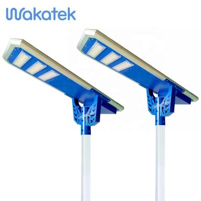 China ROAD WAKATEK Solar Light Solar Lamp 40w 60w Solar Powered Lamp All In One Solar Street Light for sale