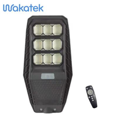 China WAKATEK Residential All in One 100W 300W Adjustable Optical Solar Outdoor Light for sale