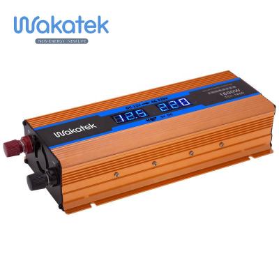 China OEM Wakatek Solar Hybrid or Solar Power Inverter 600w 1200w 1600w 2200w 2600w Modify High Frequency Wave Inverter Car Inverter for sale