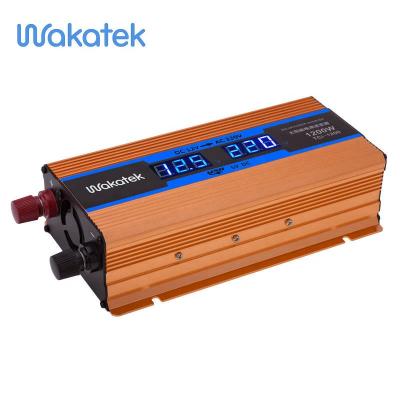 China DC-AC Solar Power Car Solar Inverter 1200w Wakatek Solaire DC/AC for sale